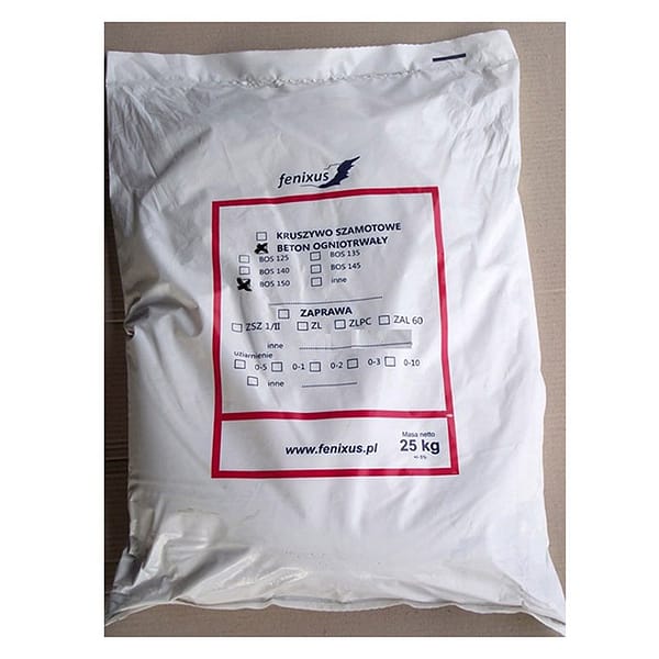 1034n2 Beton andaluzytowy BA 150/3 (1500 stopni C) worek 25 kg